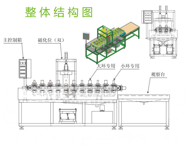 軸承套圈探傷機(jī)結(jié)構(gòu)示意圖